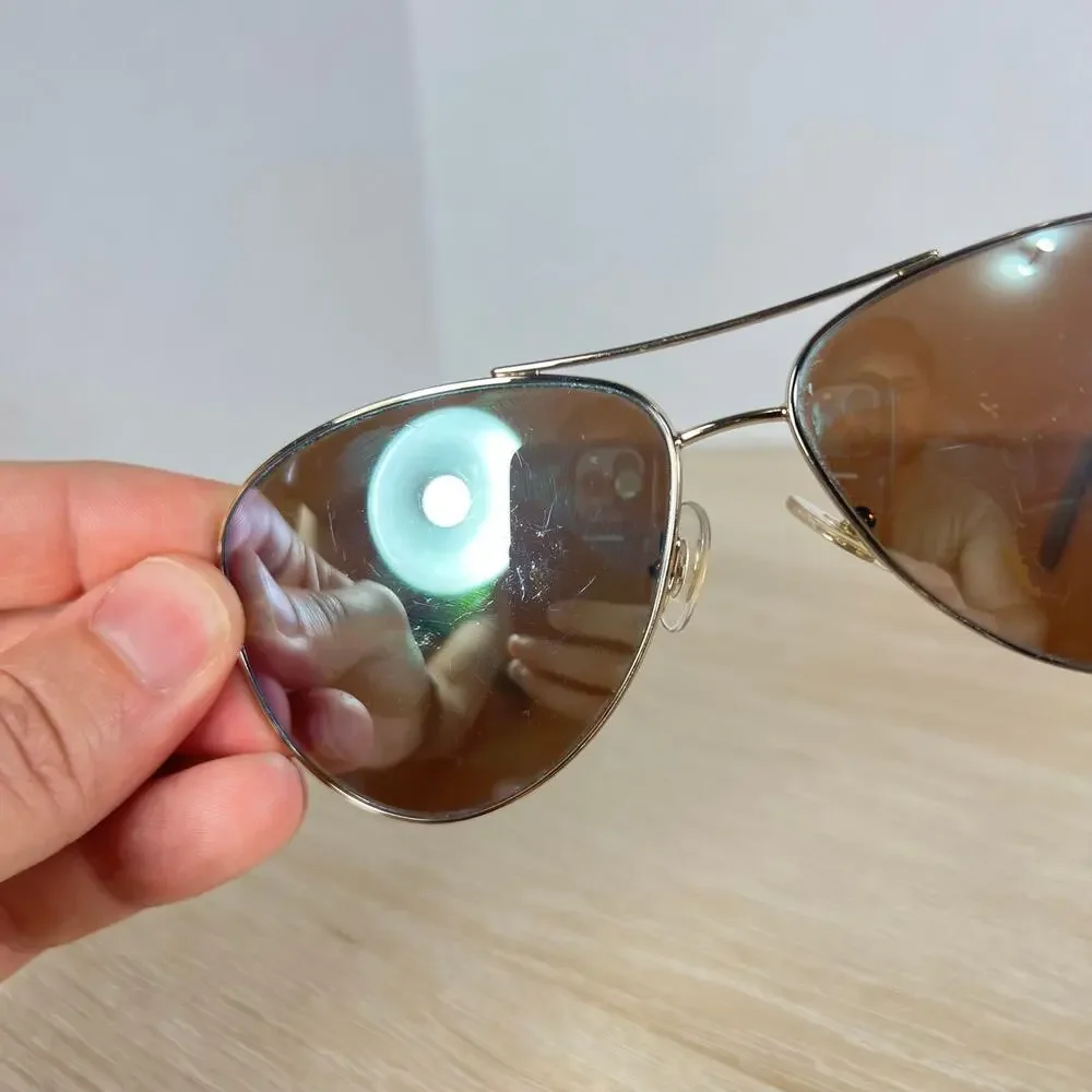 Tiffany & Co TF3049-B 6091/64 Sunglasses Pilot Gold Frames READ DESC 58-12-140